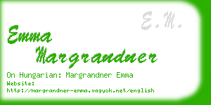 emma margrandner business card